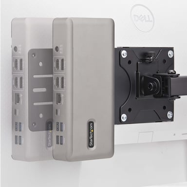 StarTech.com Soporte Bracket de Montaje VESA Compatible con 75x75/100x100 para NUC/Thin Client/Docking Stations - Soporte VESA para Mini PC
