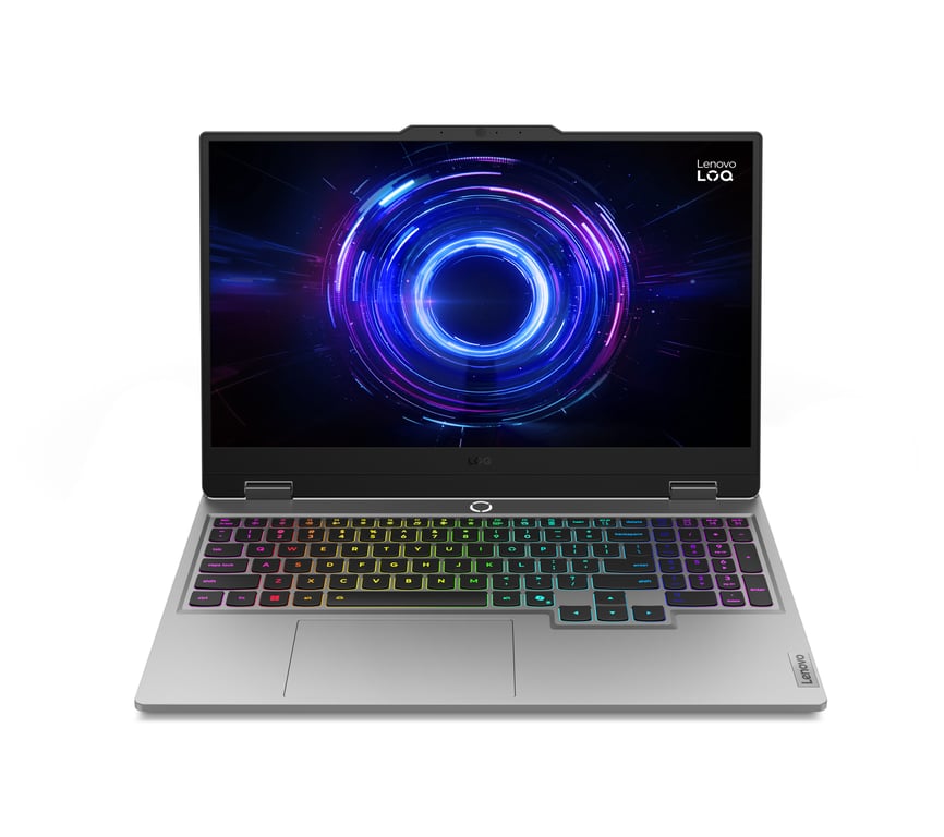 Lenovo LOQ 15IRX10 Intel® Core™ i7 i7-13650HX Ordinateur portable 39,6 cm (15.6 ) Wide Quad HD 32 Go DDR5-SDRAM 1 To SSD NVIDIA GeForce RTX 5070 Wi-Fi 6 (802.11ax) Français Gris - Neuf