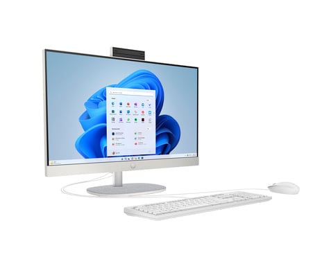 HP 24-cr0000ng Intel® Core™ i5 i5-1335U 60,5 cm (23.8'') 1920 x 1080 pixels 8 Go DDR4-SDRAM Windows 11 Home Wi-Fi 6 (802.11ax) Blanc
