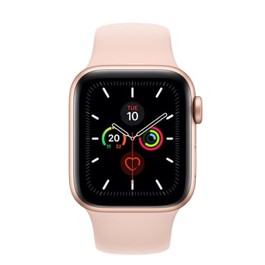 Apple Watch Series 5 OLED (GPS + Cellulaire), Boitier or Rose de 40 mm avec Bracelet sport, Rose
