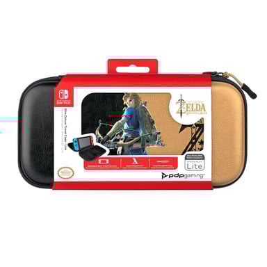 Funda robusta Slim Deluxe Hyrule Hero Link Nintendo Negro, Oro