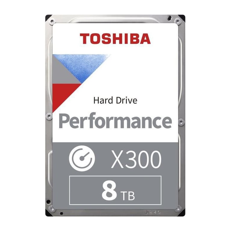 Disque Dur Interne - TOSHIBA - X300 - 8To - 7200 tr/min - 3.5 Boite Retail  (HDWR480EZSTA) - Toshiba