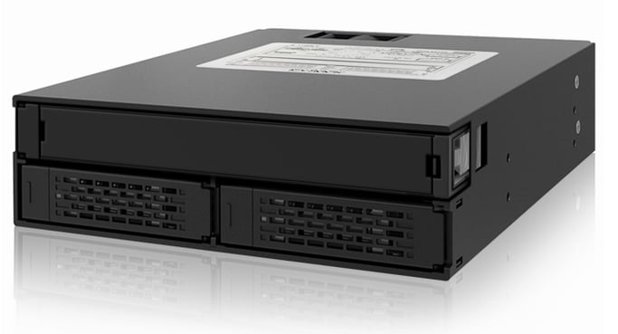 Icy Dock MB994IPO-3SB Obturateur de baie de lecteur 2x 2,5'' Plateau de stockage de disques Noir