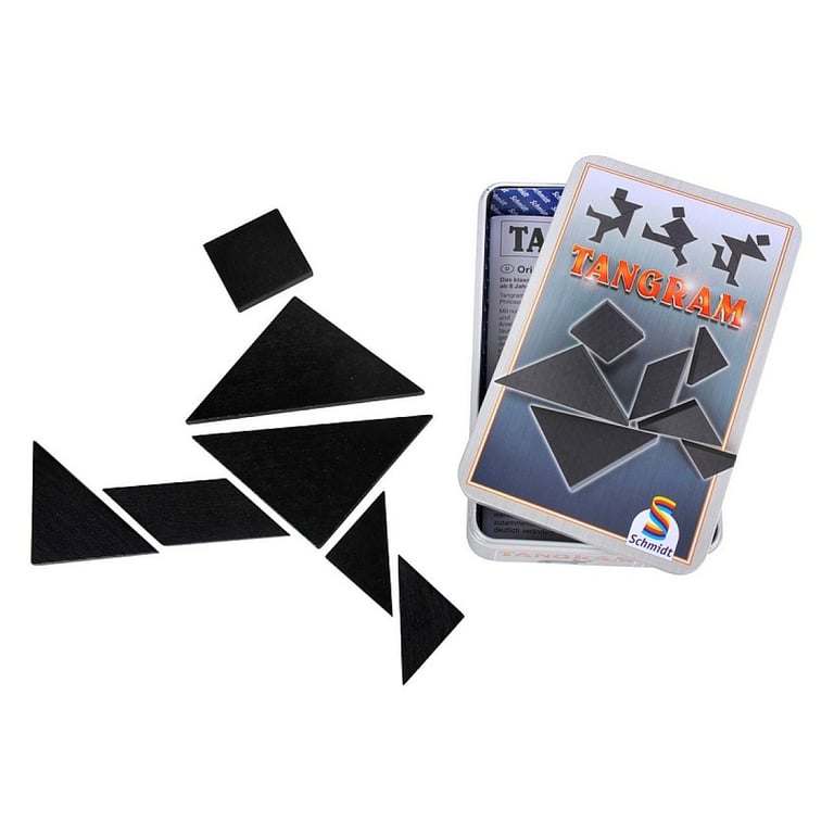 Tangram de Voyage en Bois dans une Boîte Métallique Pratique Neuf - vue 2