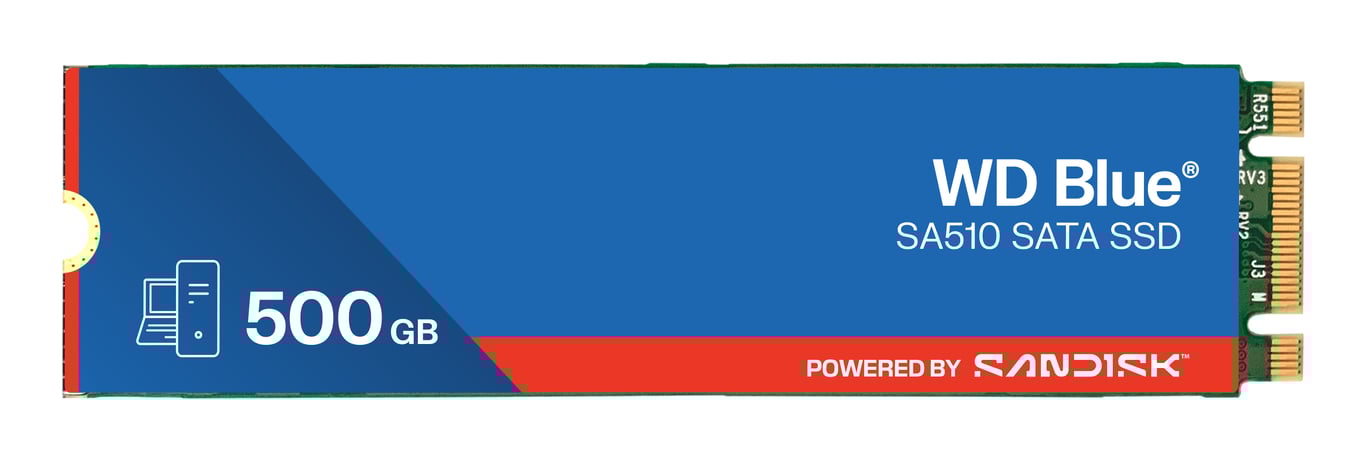 WD 500GB SSD .2 SA510 2280 - vue 1