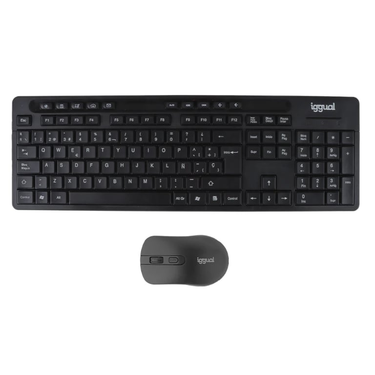 Pack Clavier et Souris iggual WMK-BUSINESS2 – Sans Fil, QWERTY