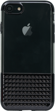 Custodia ultra sottile con borchie invisibili per Apple iPhone 7/8/SE 2020 0,8 mm, Jet Black