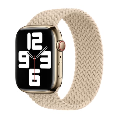 Bracelet Solo tressé pour Apple Watch | 38/40/41/42 mm - Taille 2 - Beige