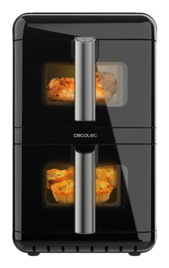 Cecotec Cecofry DuoLevel 12000 Window Double 12 L Autonome 2900 W Friteuse d'air chaud Noir