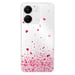 Coque en silicone - Compatible Xiaomi Redmi 13C 4G - design confettis de coeurs rose