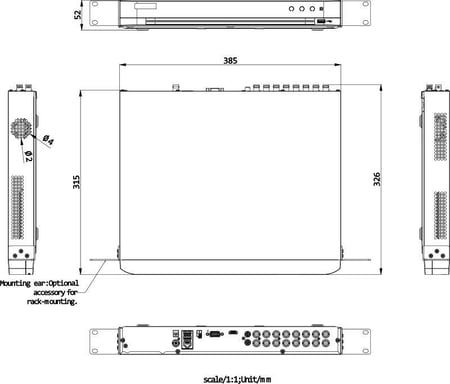 Hikvision iDS-7232HQHI-M2/XT Registratore DVR AcuSense 32 canali 1080p 1U H.265