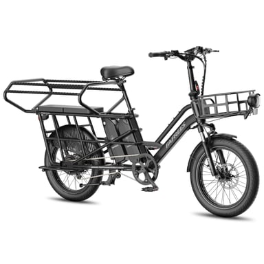 Vélo électrique modulable FAFREES FF20 CUV – Double batterie 30 Ah, freins à disque hydrauliques – noir