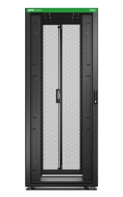 APC Baie EasyRack 800mm/42U/1100mm avec toit, panneau latéral, roulettes, noir