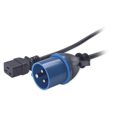 APC NetShelter - Cable de alimentación - Enchufes CEE 309 y C19 - 50/60 Hz - 16A - 2,5m - Profesionales