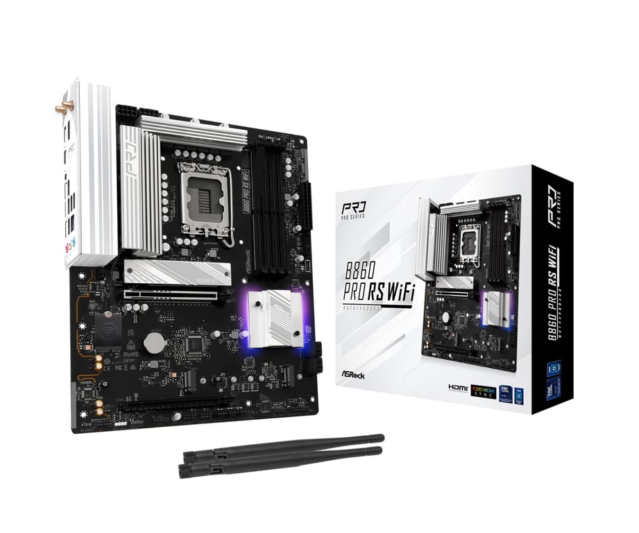 ASRock B860 PRO RS WIFI - vue 2
