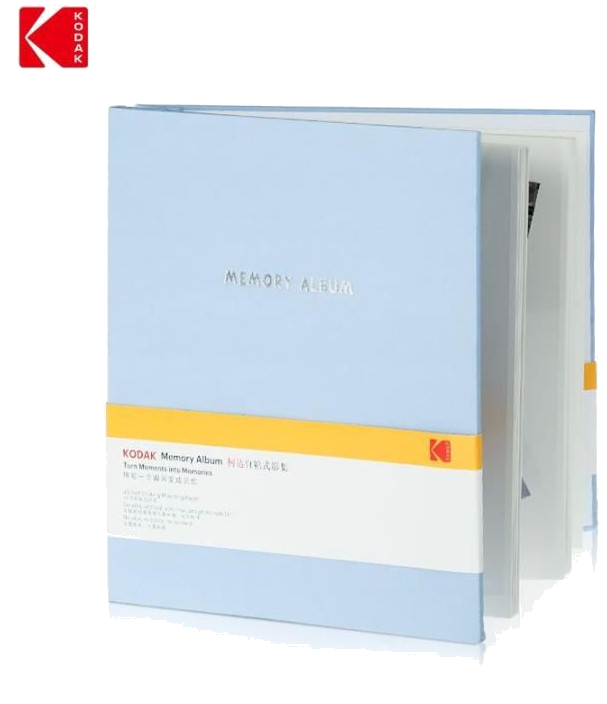 KODAK 9891314 - Album Photo de 20 pages adhésives, Format 23,5x27cm, Bleu