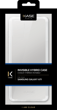 Carcasa híbrida invisible para Samsung Galaxy A71, Transparente