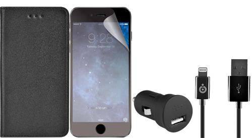 Bigben Connected PACKIPHONE65 funda para teléfono móvil 10,2 cm (4'') Libro Negro