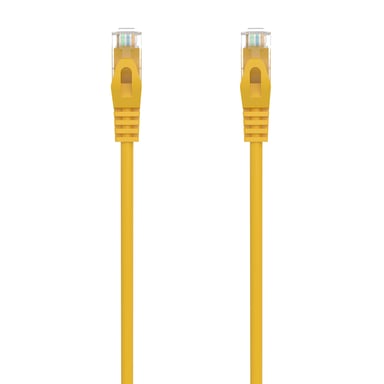 AISENS Cable de Red Latiguillo RJ45 LSZH Cat.6A 500 Mhz UTP AWG24, Amarillo, 25CM