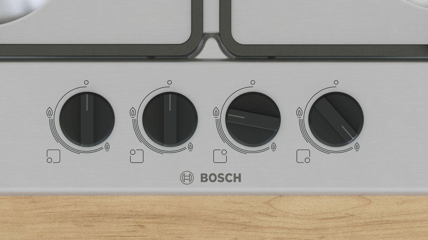 Bosch Serie 4 PGH6B5K60 plaque Acier inoxydable Intégré 58 cm Gaz 4 zone Neuf - vue 2