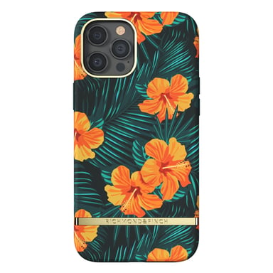 Richmond & Finch Funda para iPhone 12 Pro Max Shockproof Modelo Hibiscus Naranja
