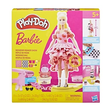 Play-Doh Barbie Fashion show, set di argilla da modellare, a partire dai 5 anni di età