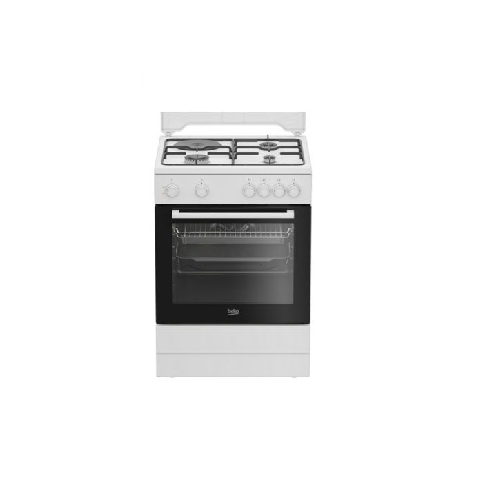 BEKO Cuisinière mixte 60 cm 3+1 four électrique FBS63121WD - vue 5
