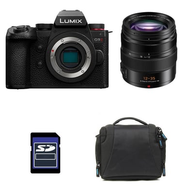 PANASONIC LUMIX G9 II Noir + 12-35 + Sac et Carte SD 4 Go