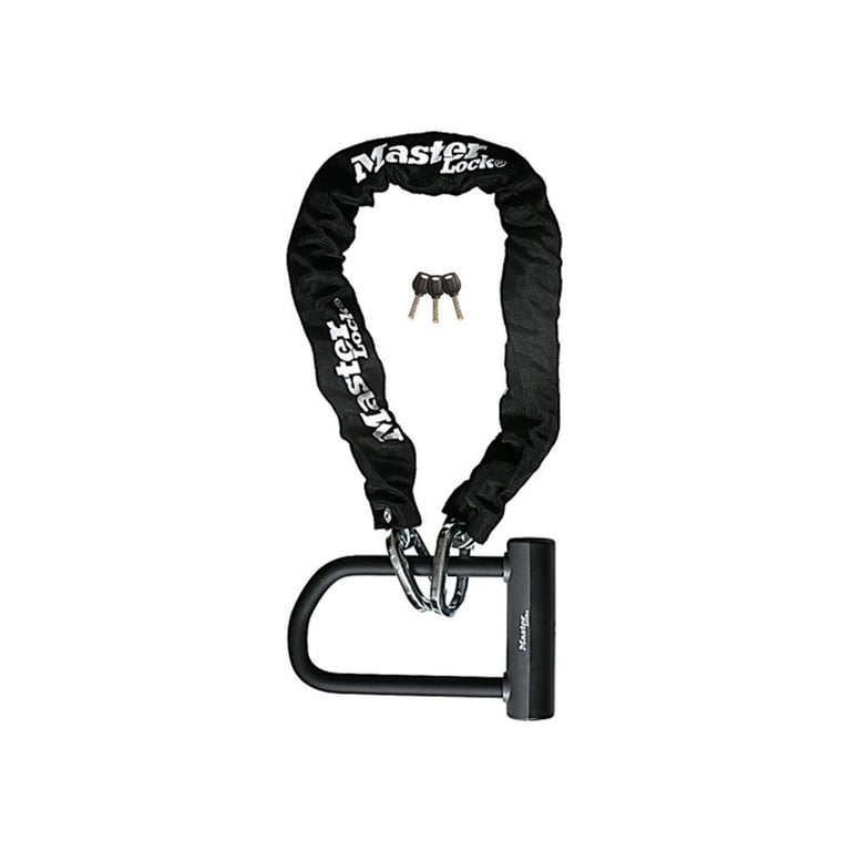 Antivol chaîne vélo MASTER LOCK Haute résistance Mini antivol U À clé - vue 3
