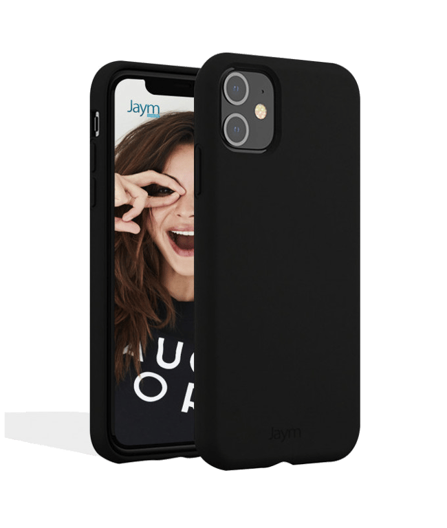 JAYM - Coque Silicone Premium Noire pour Apple iPhone 13 Mini [Compatible Magsafe]-100% Silicone et 