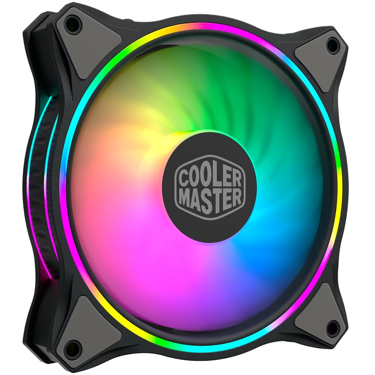 Cooler Master MasterFan MF120 Halo 3in1 Carcasa del ordenador Ventilador 12 cm Negro, Gris