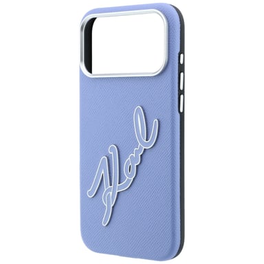 Étui Karl Lagerfeld Smooth Big pour iPhone 18 Pro Max / 17 Pro Max, bleu