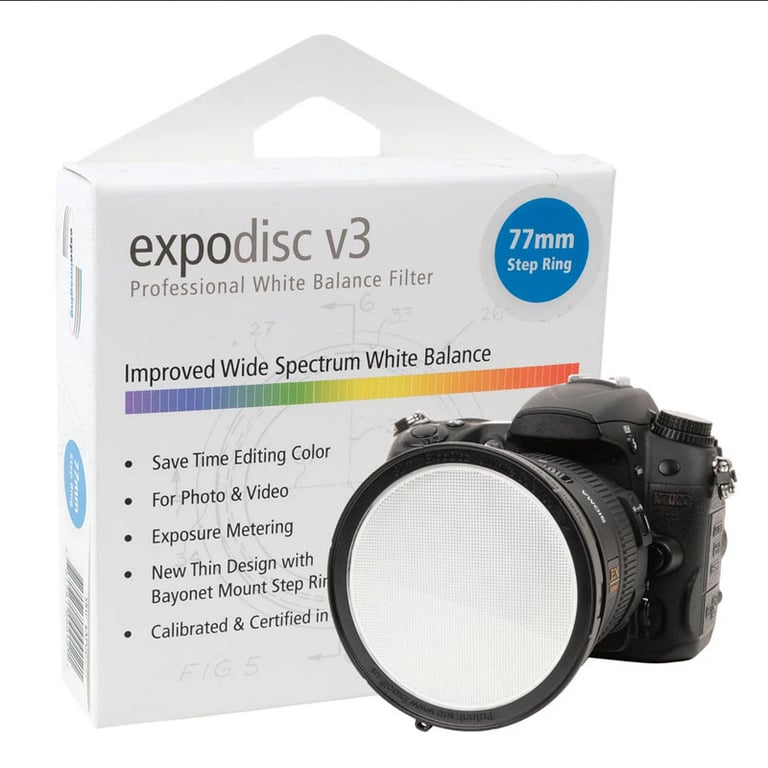 EXPODISC Expoimaging Filtre Balance des blancs Expodisc V3 77mm Neuf