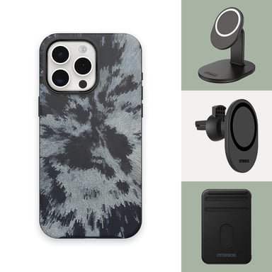 OtterBox Symmetry Series pour MagSafe pour iPhone 15 Pro Max, Burnout Sky (Black) Apple (brand) iPhone 15 Pro Max