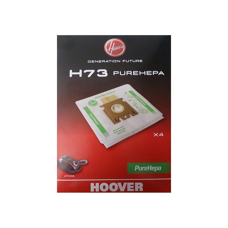 Sacs Aspirateur Hoover H73 – Lot de 4, Compatible avec Plusieurs Modèles - vue 8
