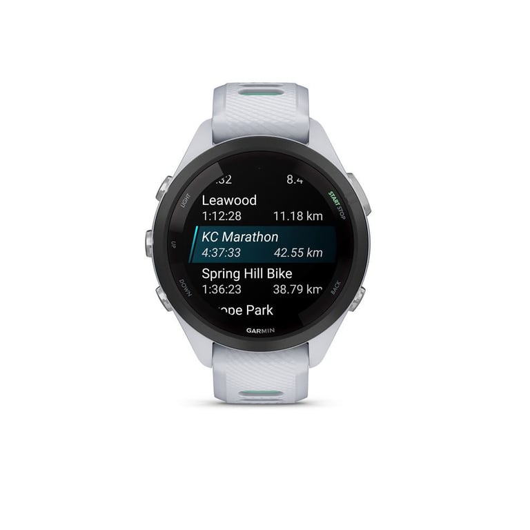 Montre connectée GPS de running Garmin Forerunner 265S Music AMOLED 42 mm 8 Go White - Neuf