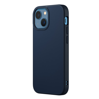 Funda RHINOSHIELD compatible con [iPhone 14 Plus] SolidSuit - Funda fina con tecnología de absorción de impactos y acabado mate de primera calidad - Azul marino
