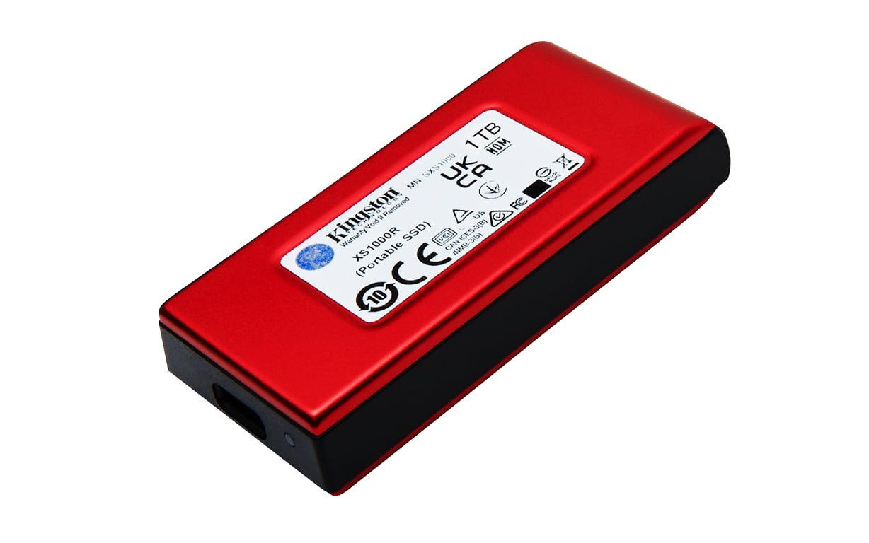 Kingston Technology 1To SSD externe XS1000 USB 3.2 Gen 2, Rouge - Neuf