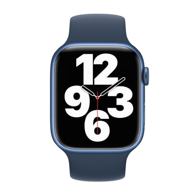 Bracelet Boucle unique en Silicone pour Apple Watch | 38/40/41/42 mm - Taille 3 - Abyss Blue