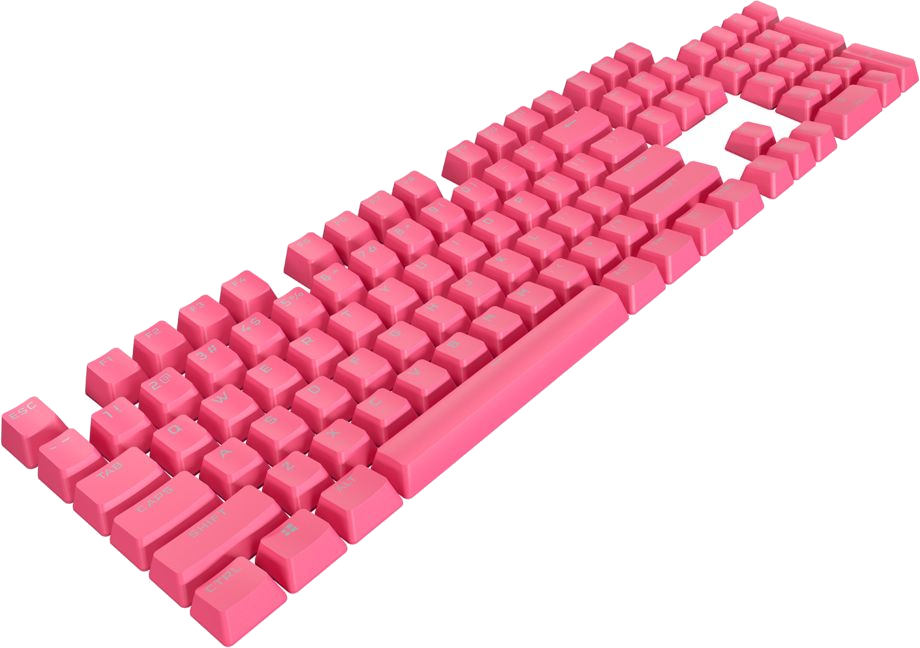 Jeu de 105 touches pour clavier Corsair PBT Double-Shot Pro (Rose) AZERTY