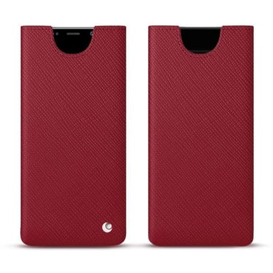 Pochette cuir Samsung Galaxy Note9 - Pochette - Rouge - Cuir saffiano
