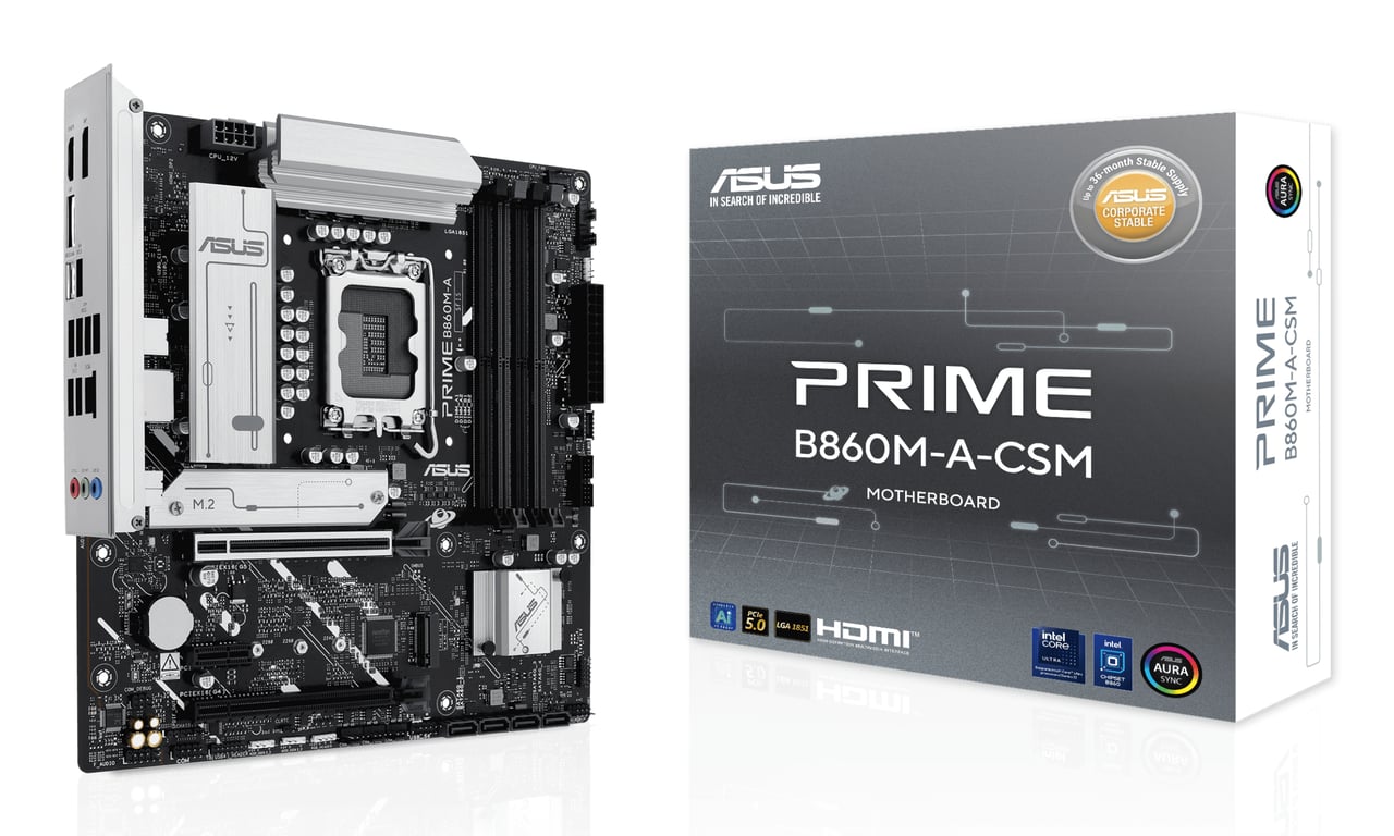 ASUS PRIME B860M-A-CSM Intel B860 LGA 1851 (Socket V1) micro ATX - Neuf