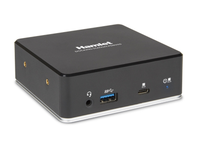 Hamlet HDKC-PD8000 base para portátil y replicador de puertos Alámbrico USB 3.2 Gen 1 (3.1 Gen 1) Type-C Negro