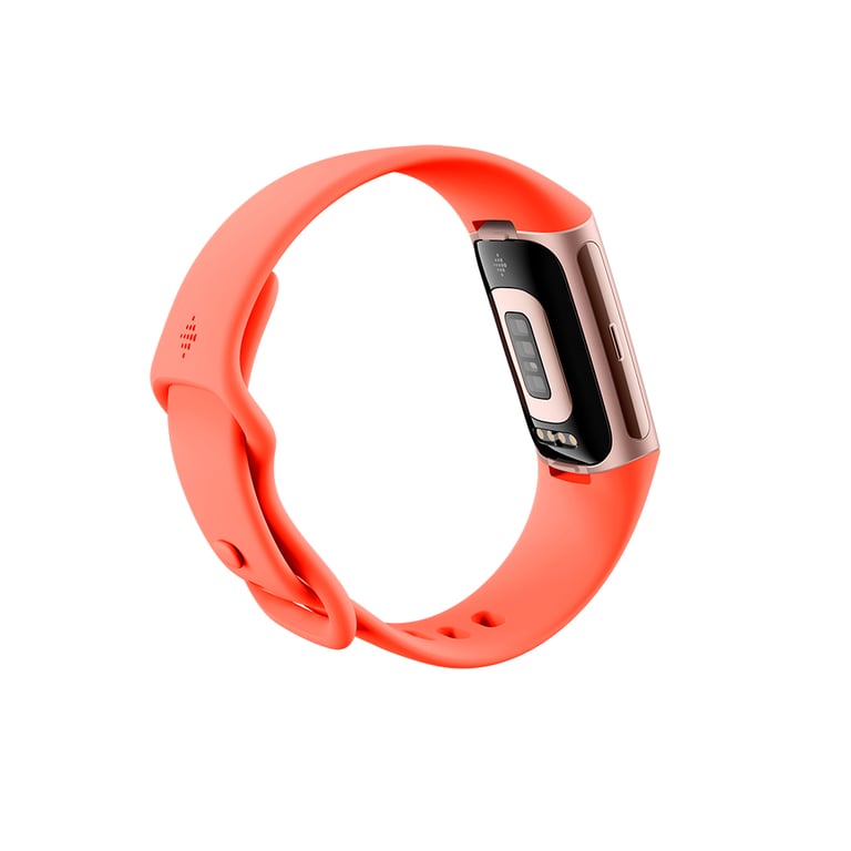 Fitbit Charge 6 AMOLED Pulsera de actividad Coral, Oro