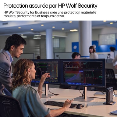 HP EliteDesk 8 Mini G1i AI Wolf Pro Security Edition Intel Core Ultra 7 265T 16 Go DDR5-SDRAM 512 Go SSD Windows 11 Pro Mini PC AI PC Noir