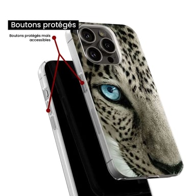 Funda de silicona - Compatible con Samsung Galaxy S22 Plus - diseño oeil de leopard