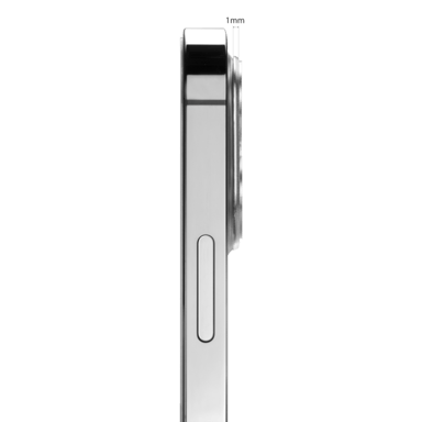 Copriobiettivo in lega metallica per Apple iPhone 12 Pro, argento Sidéral