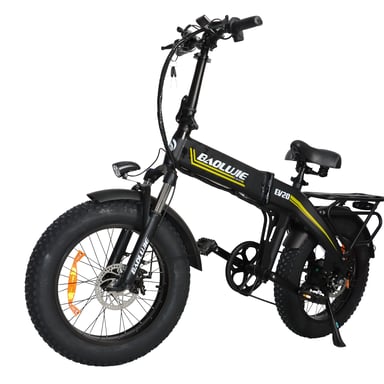 VéLo Électrique BAOLUJIE D7--FTL | Moteur 500W | Batterie 48V16Ah | Vitesse Max 45 km/h | Autonomie 40 km | Noir