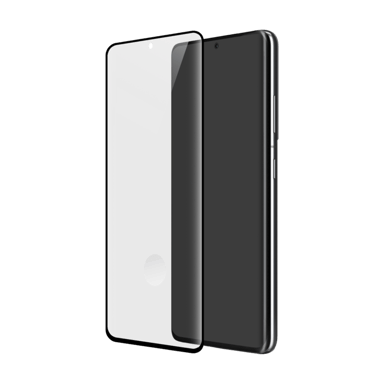 Protezione dello schermo in vetro temperato da bordo a bordo per Samsung Galaxy S21 Ultra 5G, nero