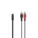 Hama 00205186 cavo audio 0,1 m 2 x RCA 3,5 mm nero, rosso